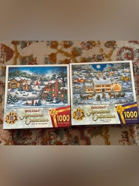 Masterpieces Holiday Signature Collection 1000-Piece Jigsaw Puzzles